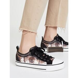New Ash Vertu Printed Mesh Sneakers in Cuoio Multi Women's Size EU 40/ US 10
